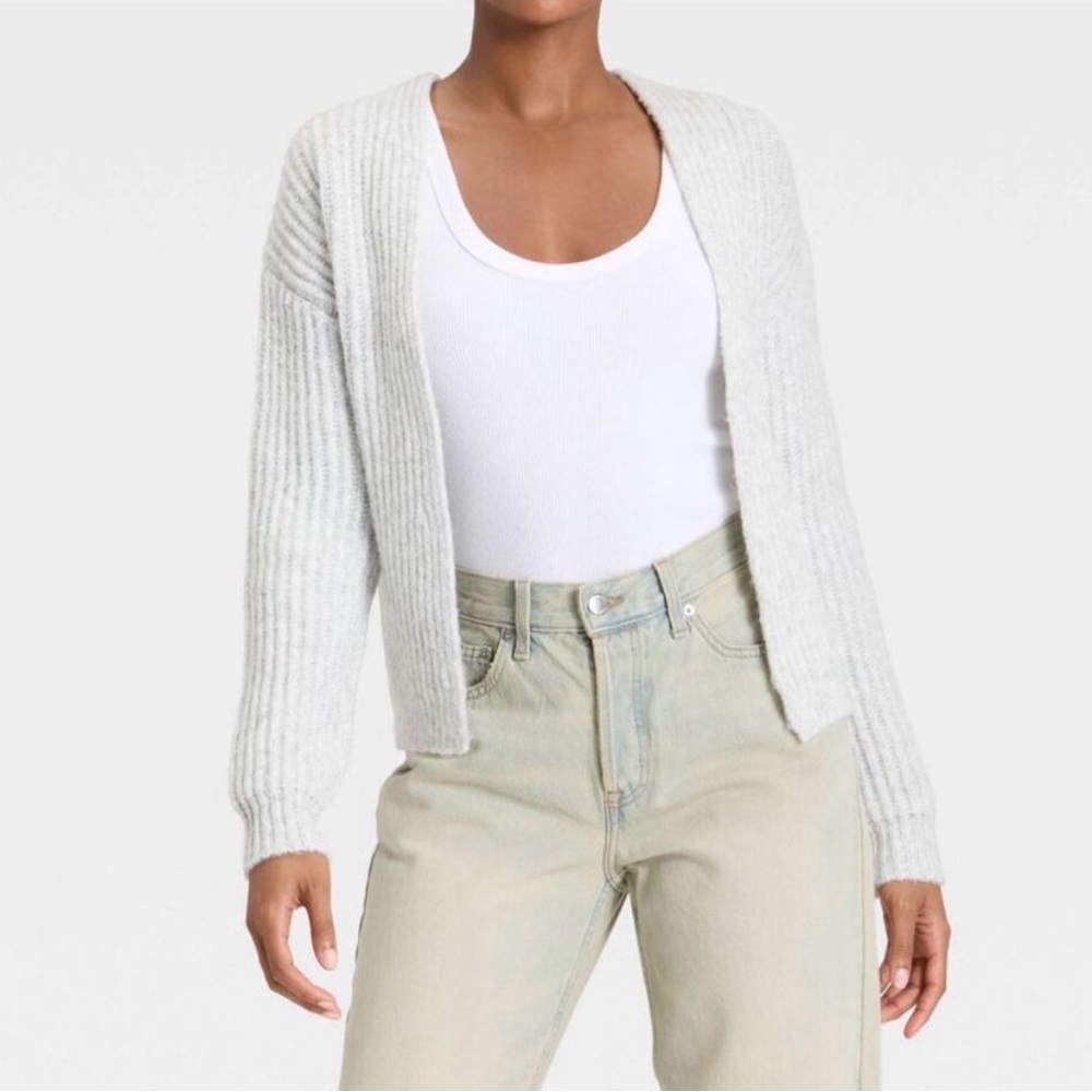 Universal Thread Light Gray Cardigan Sweater - Picture 3 of 3